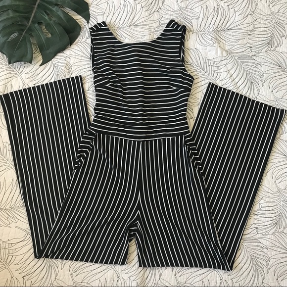 New York & Company Pants - NY & Co • Striped Tank Jumpsuit